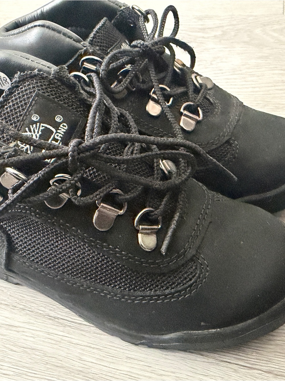 Timberland Kids Black Lace-Up Hiking Boots